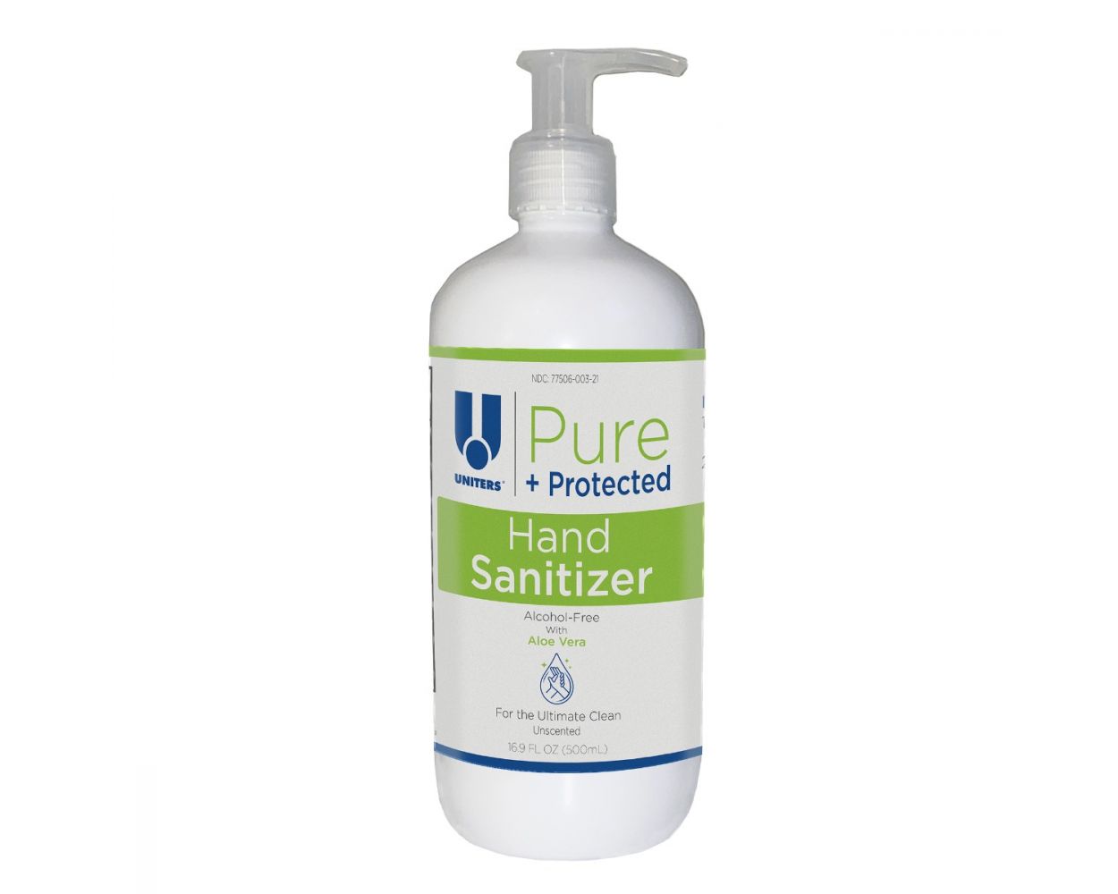 UNITERS PURE + PROTECTED HAND SANITIZING LIQUID (ALCOHOL FREE) - 500 ml - 2 Pack