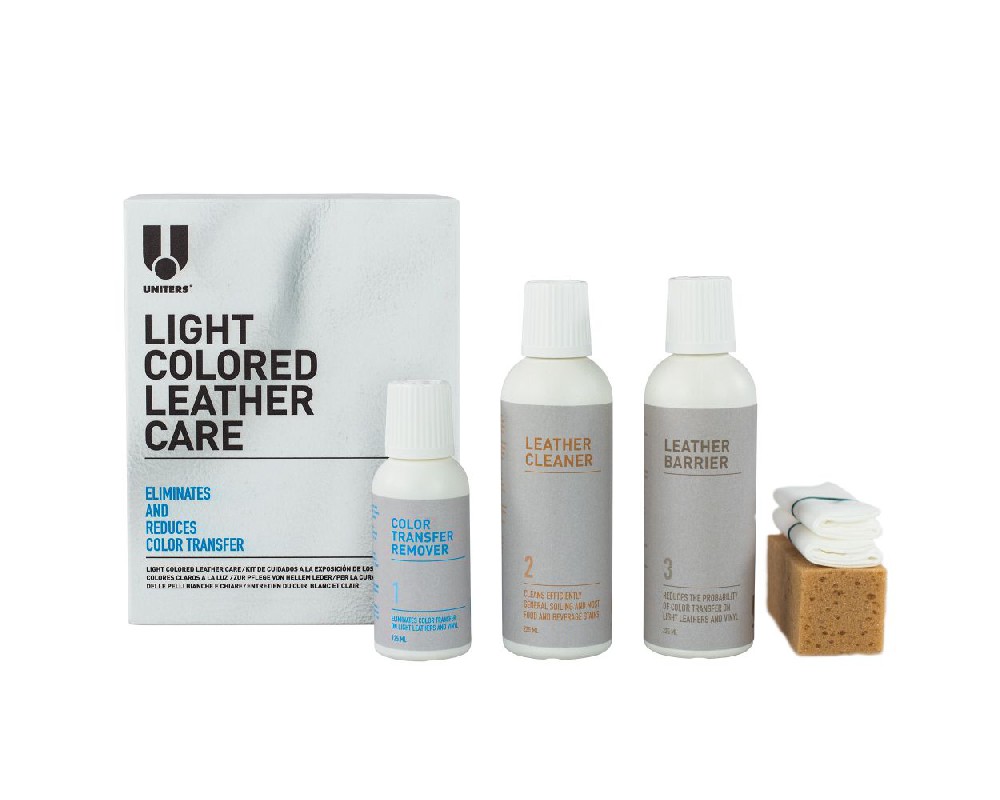 UNITERS Light Colored Leather Care Kit 225 milliliters