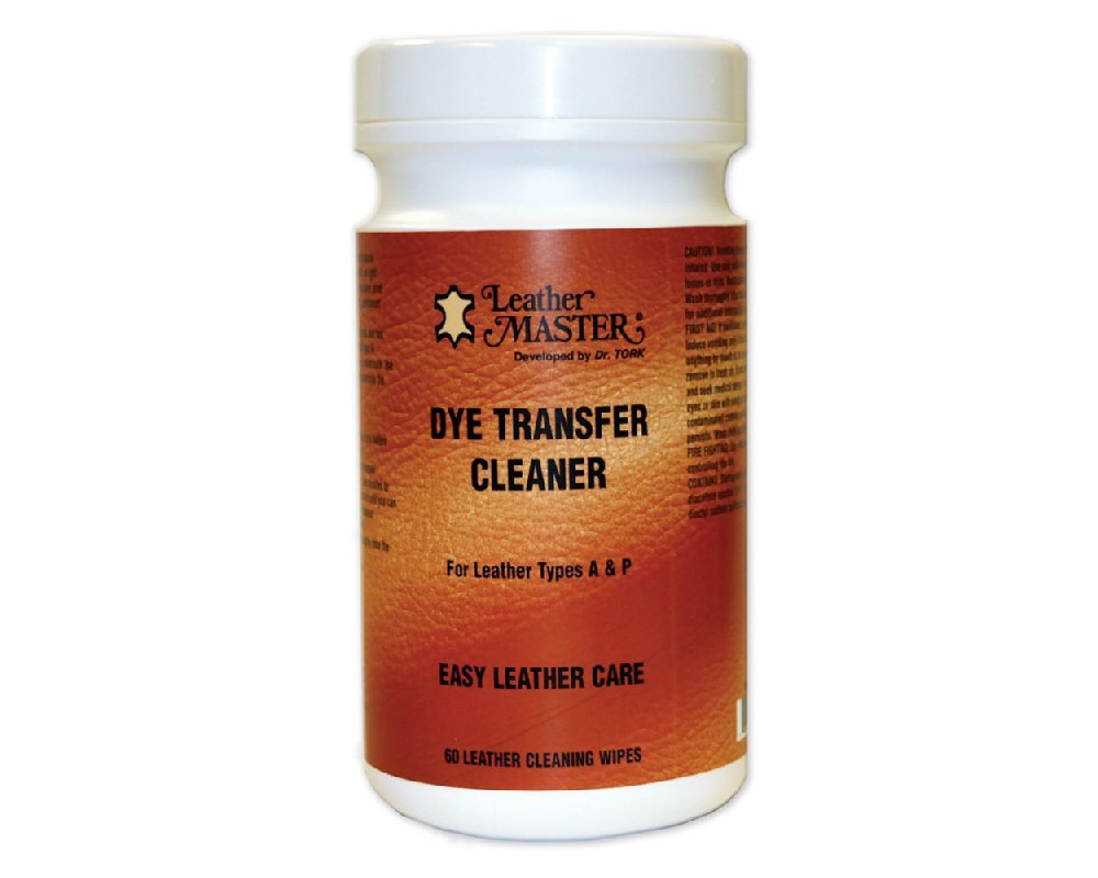 Leather Master Leather Dye Transfer Cleaner 60 Count Tub